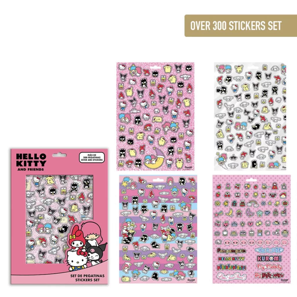 Hello Kitty Friends Aufkleberset 300 Stk.