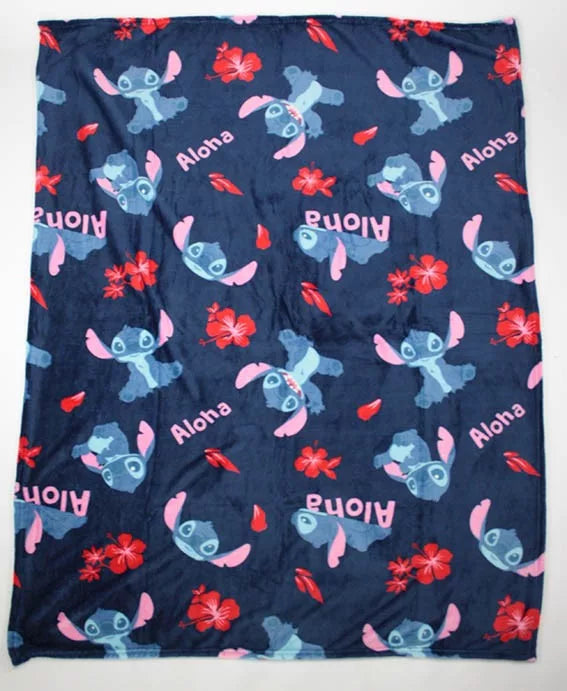 Disney Lilo und Stitch Aloha Flanell-Decke 110x150cm