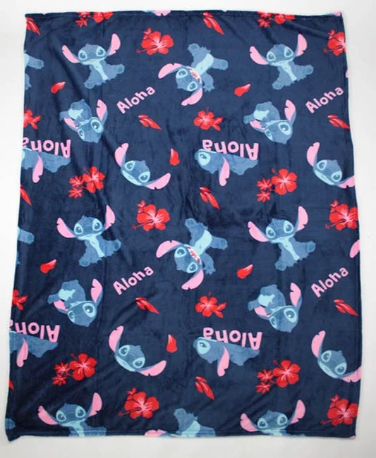 Disney Lilo und Stitch Aloha Flanell-Decke 110x150cm