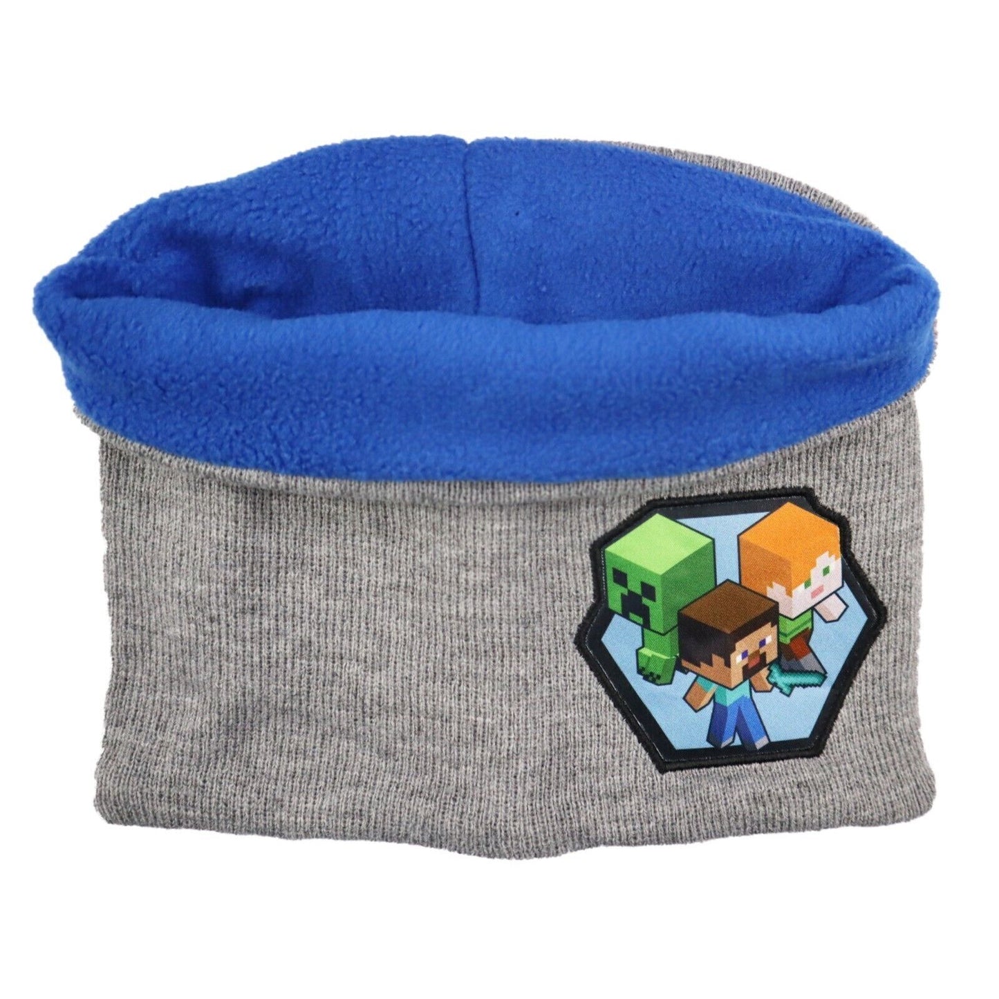 Minecraft Creeper Kinder Wintermütze Mütze plus Loop Schall