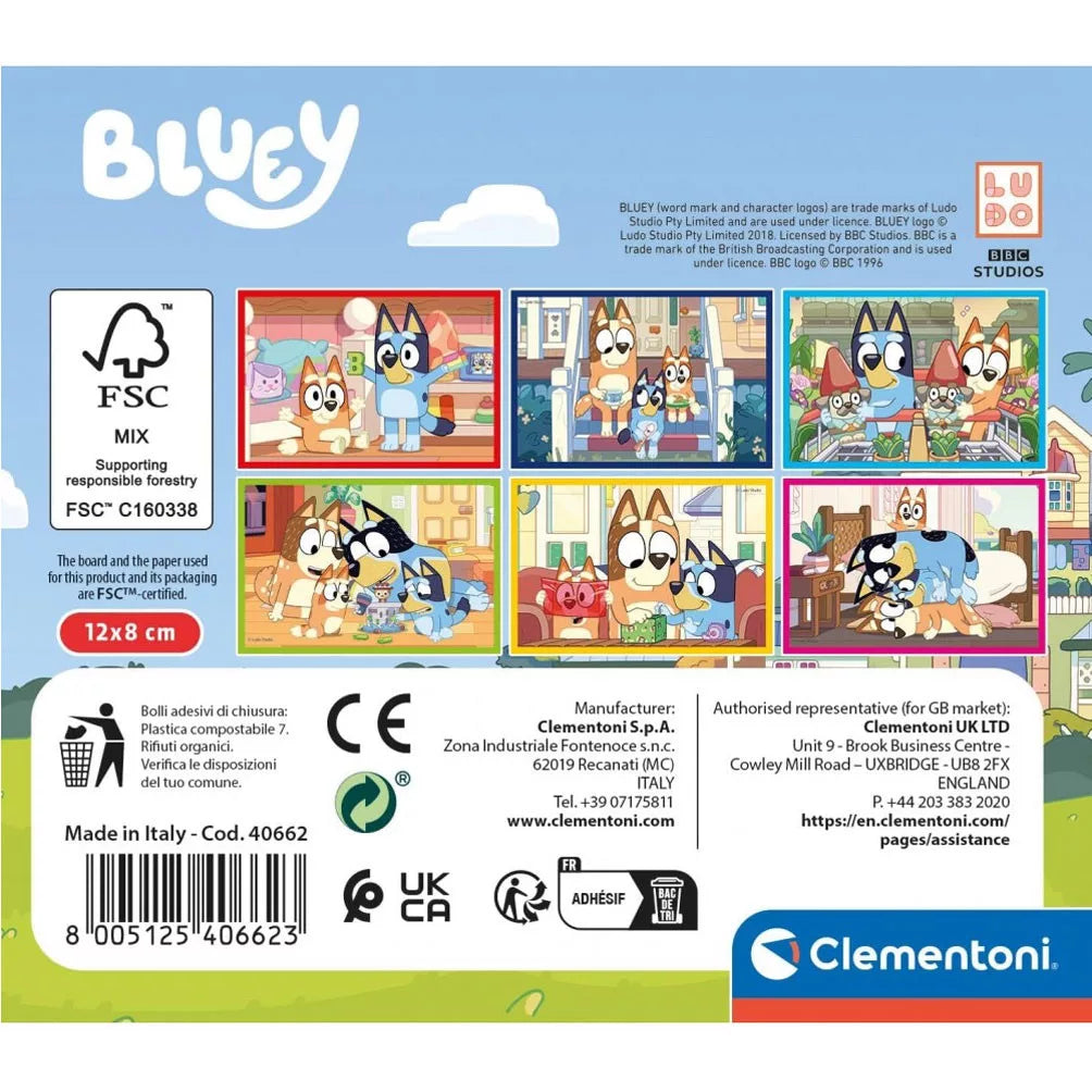 Bluey Märchenwürfel 6er-Set Clementoni