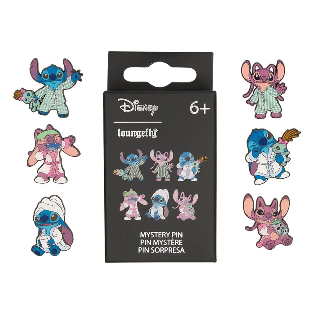Disney by Loungefly Ansteck-Pins Blind Box Stitch and Angel