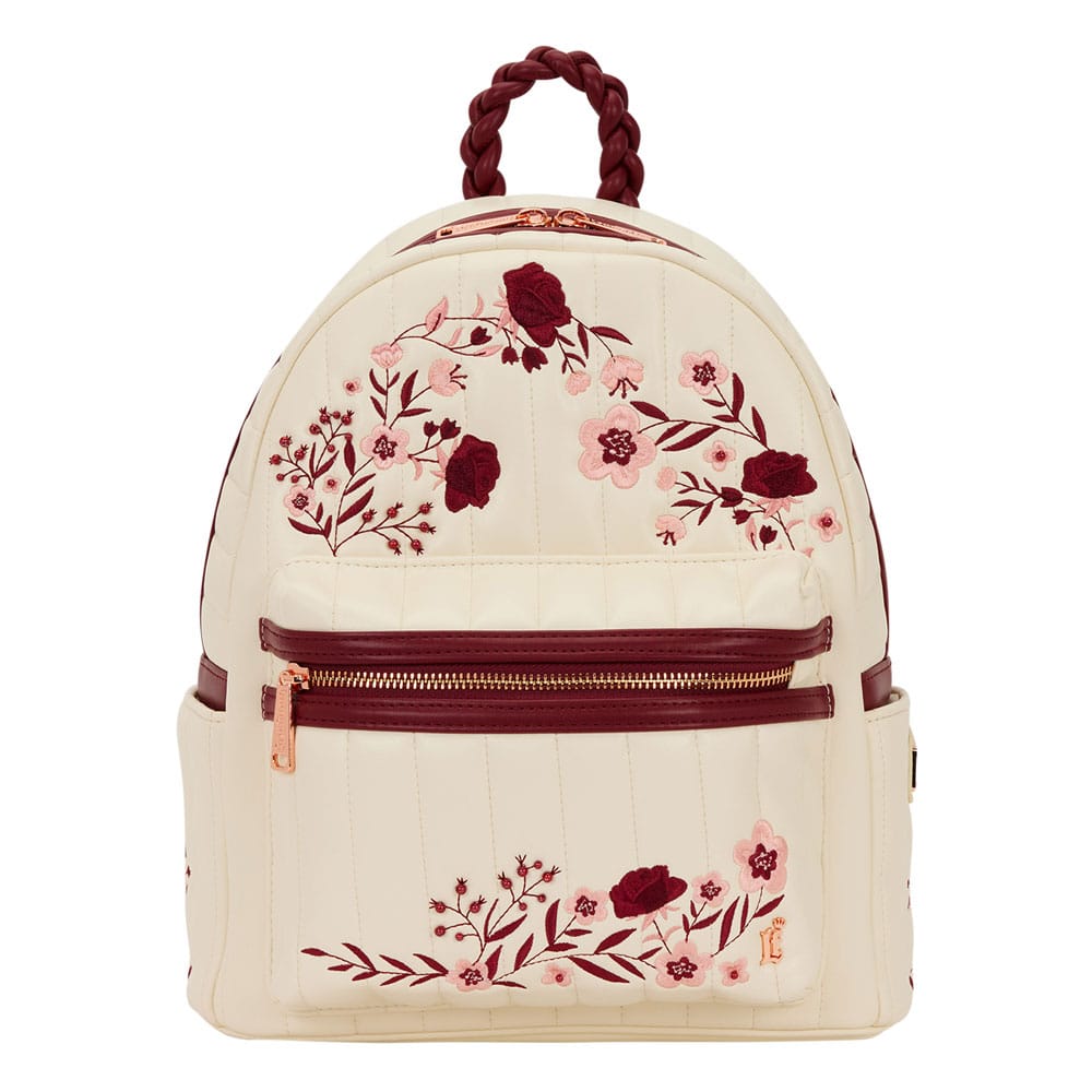 Vorbestellung Loungefly Midi-Rucksack Cream & Red Floral