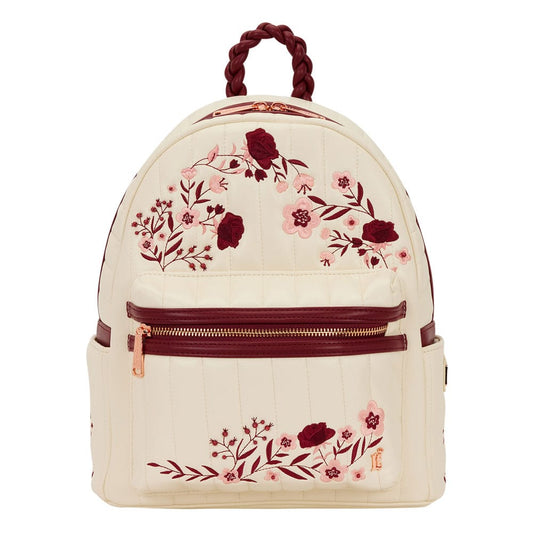 Vorbestellung Loungefly Midi-Rucksack Cream & Red Floral
