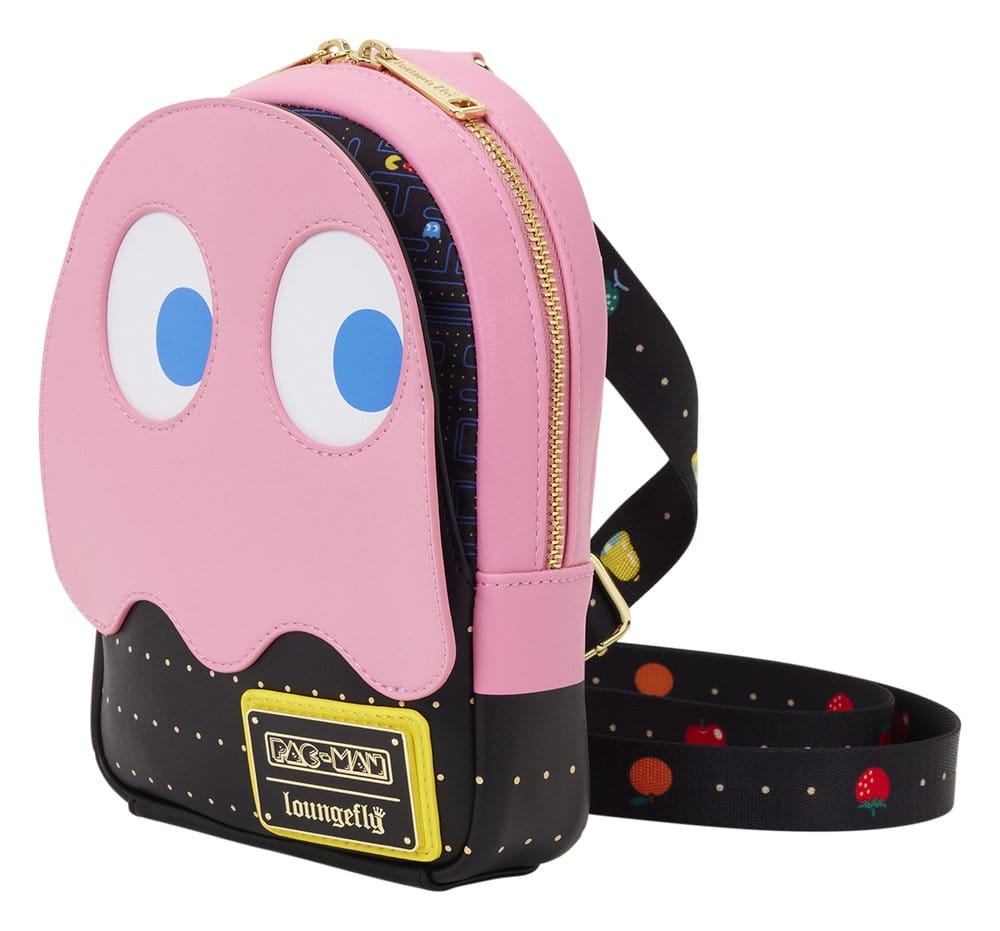 Vorbestellung Pac-Man by Loungefly Sling Brusttasche / Umhängetasche Pinky Ghost