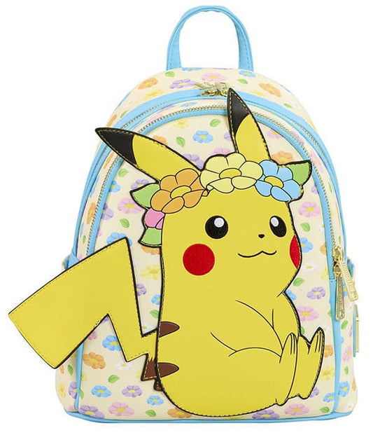 Vorbestellung Pokemon by Loungefly Mini Rucksack Sleeping Pikachu Floral Crown