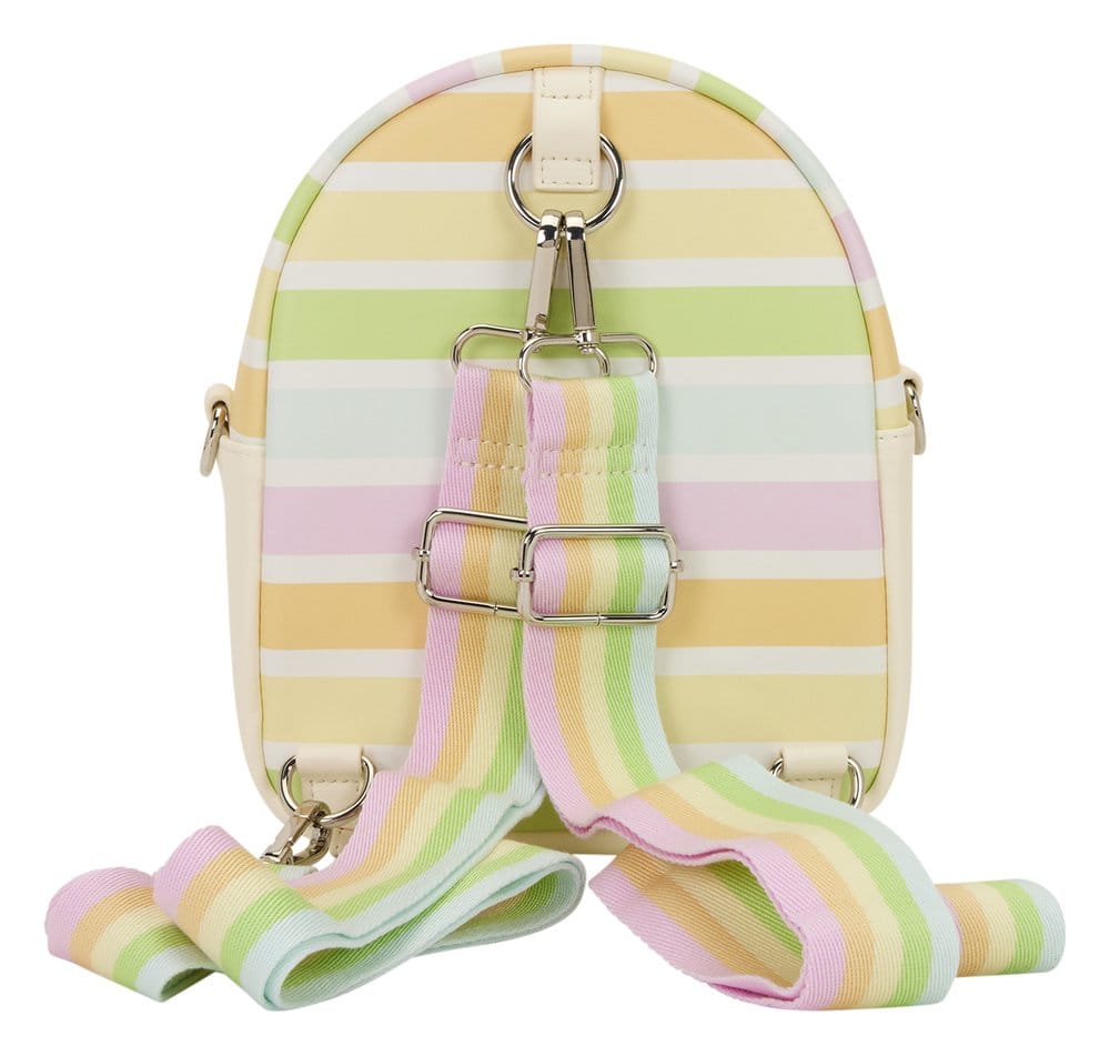 Vorbestellung Disney by Loungefly Umhängetasche Mickey and Friends Rainbow Stribes