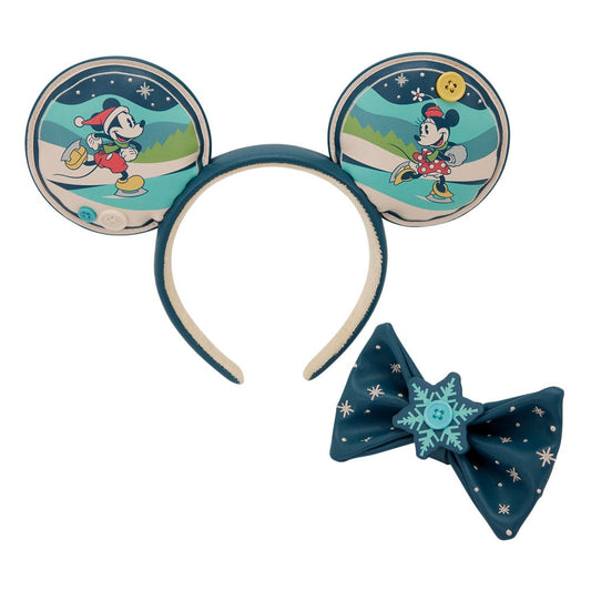Vorbestellung Disney by Loungefly Haarreif Mickey and Minnie Holiday