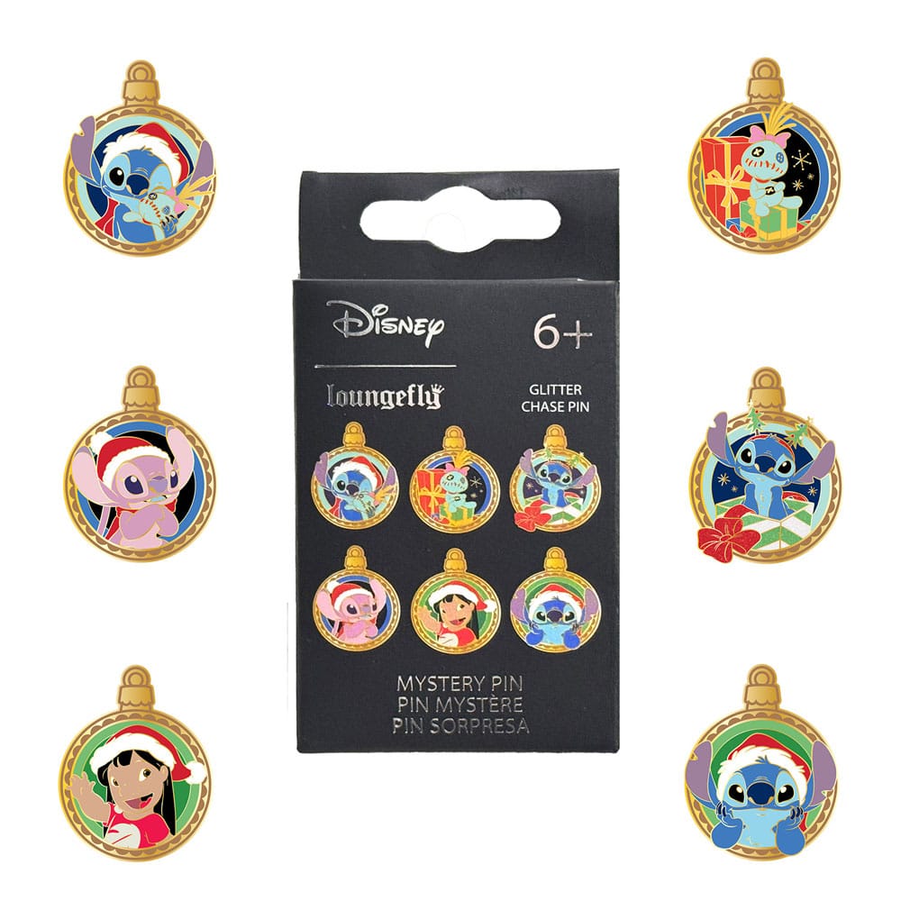 Disney by Loungefly Ansteck-Pins Blind Box Lilo & Stitch Holiday Ornaments