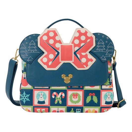 Vorbestellung Disney by Loungefly Umhängetasche Mickey and Minnie Holiday