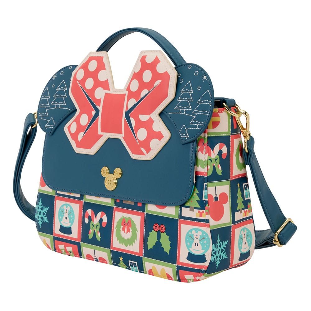 Vorbestellung Disney by Loungefly Umhängetasche Mickey and Minnie Holiday