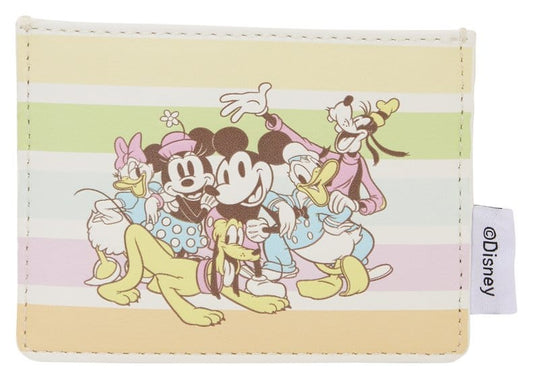 Vorbestellung Disney by Loungefly Karten-Etui Mickey and Friends Rainbow Stripes