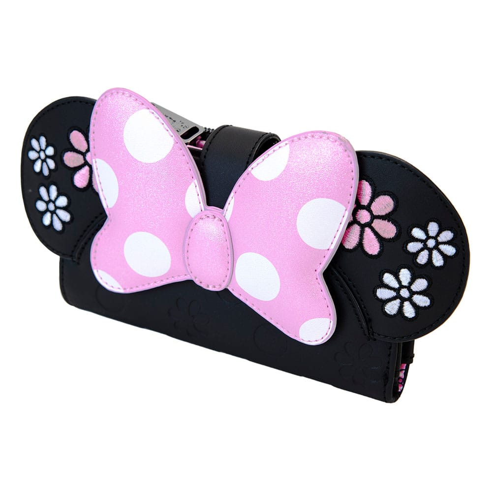 Vorbestellung Disney by Loungefly Geldbeutel Minnie Floral Rock the Dots Flap